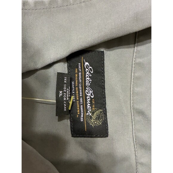 Eddie Bauer Mens XL Green Short Sleeve Button Up Shirt Outdoor Casual - Picture 2 of 3